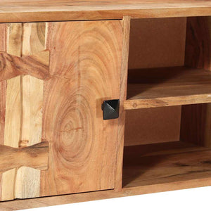 vidaXL TV Cabinet 118 x 30 x 45 cm Solid Acacia Wood