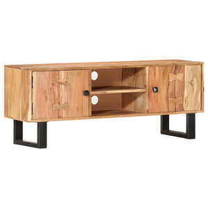 vidaXL TV Cabinet 118 x 30 x 45 cm Solid Acacia Wood