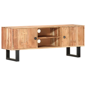 vidaXL TV Cabinet 118 x 30 x 45 cm Solid Acacia Wood