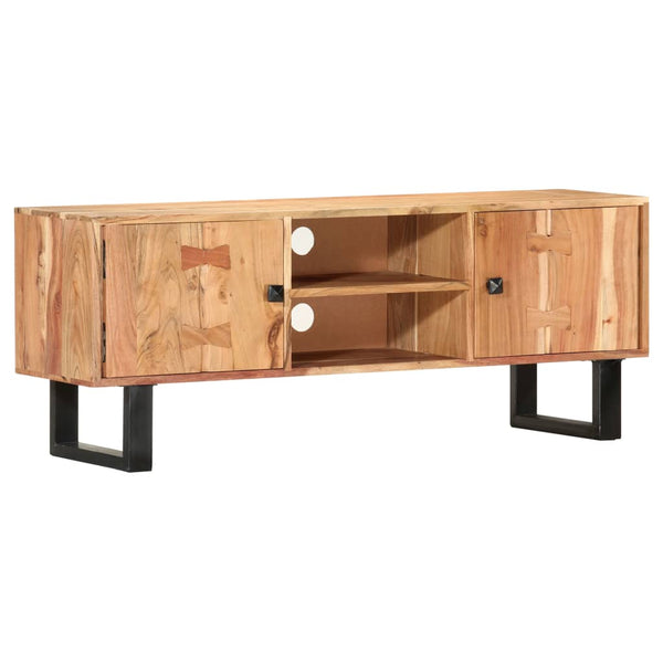 vidaXL TV Cabinet 118 x 30 x 45 cm Solid Acacia Wood