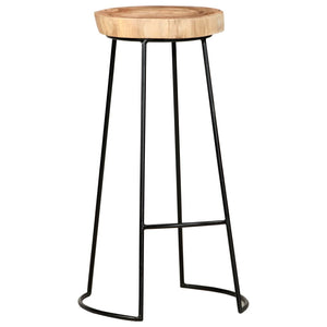 vidaXL Bar Stools 2 pcs. Solid Acacia Wood