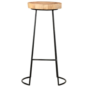 vidaXL Bar Stools 2 pcs. Solid Acacia Wood