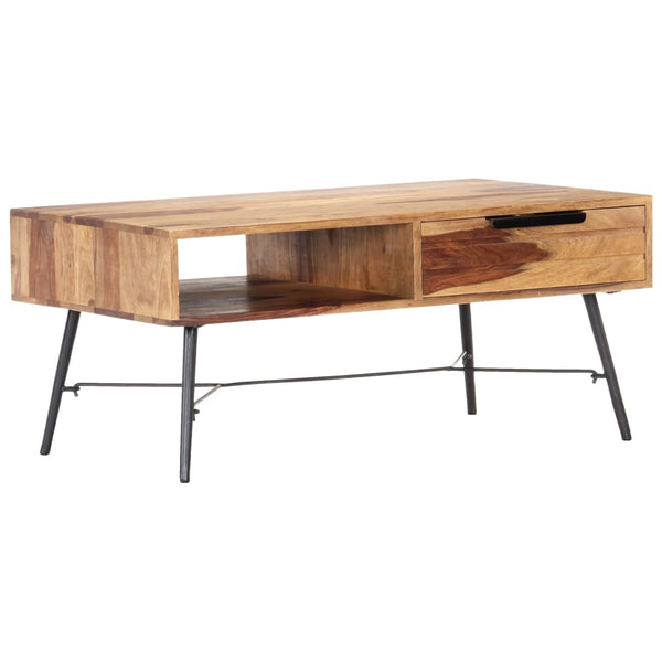 vidaXL Coffee Table 88x55x40 cm Solid Acacia Wood