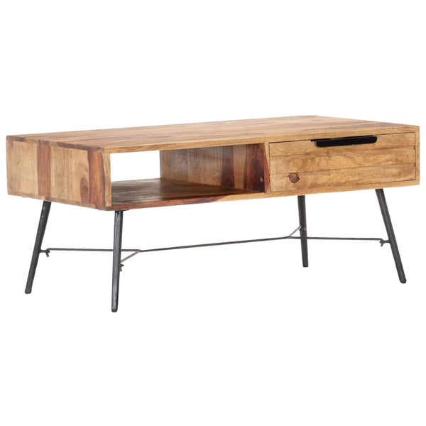 vidaXL Coffee Table 88x55x40 cm Solid Acacia Wood