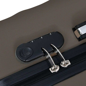 vidaXL Hardside Trolley Set 3 pcs Brown ABS
