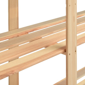 vidaXL Storage Racks 5 Tiers 2 pcs 170x38x170cm Solid Pine Wood 500kg