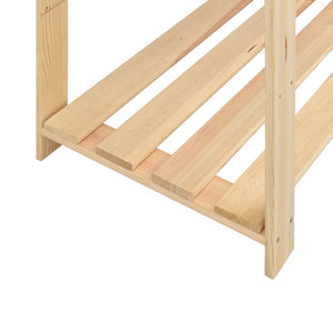 vidaXL Storage Racks 5 Tiers 2 pcs 170x38x170cm Solid Pine Wood 500kg