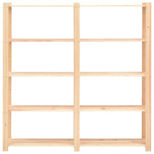 vidaXL Storage Racks 5 Shelves 3 pcs 170x38x170cm Solid Pine Wood 500kg