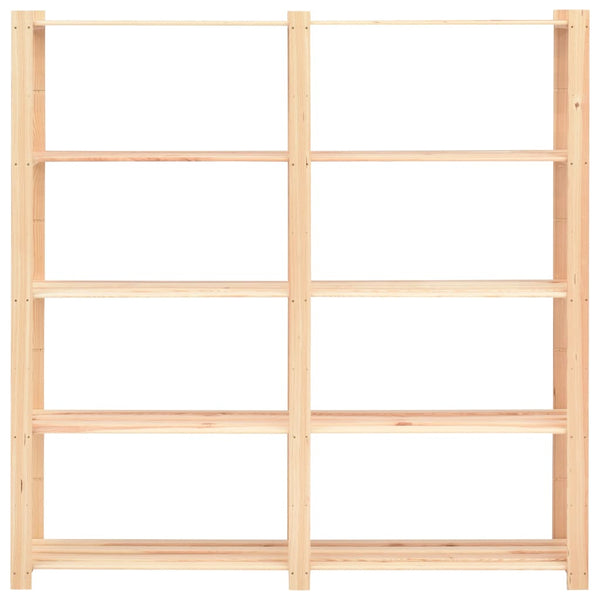 vidaXL Storage Racks 5 Shelves 3 pcs 170x38x170cm Solid Pine Wood 500kg