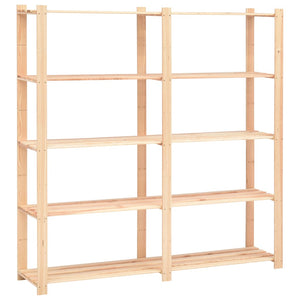 vidaXL Storage Racks 5 Shelves 10 pcs 170x38x170cm Solid Pine Wood 500kg