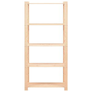 vidaXL Storage Shelves 5 Tiers 5 pcs. 80x38x170cm Solid Pine Wood 250kg