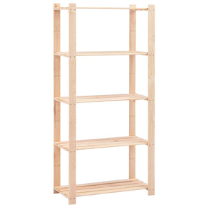 vidaXL Storage Shelves 5 Tiers 10 pcs. 80x38x170cm Solid Pine Wood 250kg