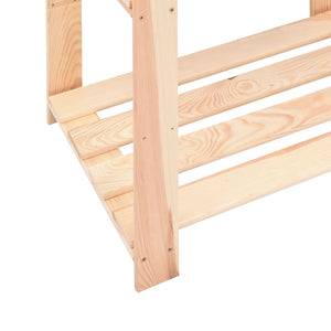 vidaXL Storage Shelves 5 Tiers 10 pcs. 80x38x170cm Solid Pine Wood 250kg
