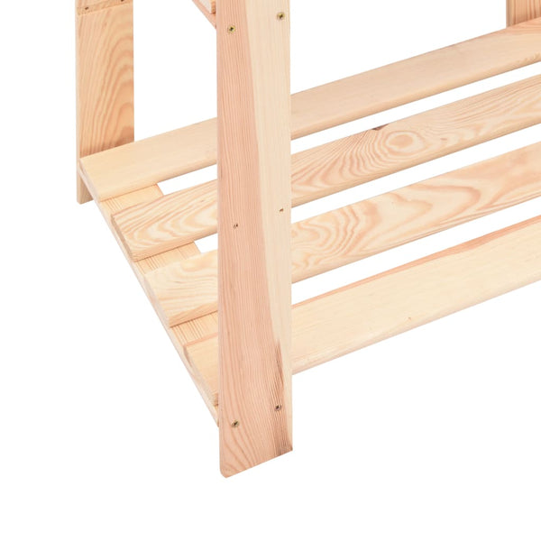 vidaXL Storage Shelves 5 Tiers 10 pcs. 80x38x170cm Solid Pine Wood 250kg
