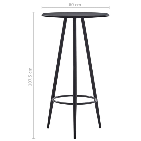 vidaXL 5-Piece Bar Set Fabric Dark Grey