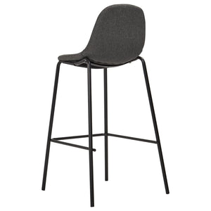 vidaXL 5-Piece Bar Set Fabric Dark Grey