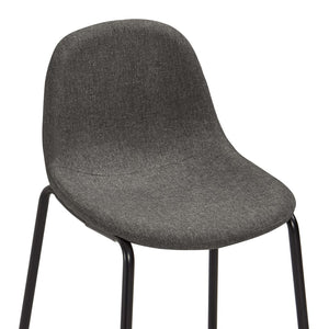 vidaXL 5-Piece Bar Set Fabric Dark Grey