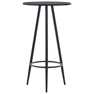 vidaXL 3-Piece Bar Set Fabric Black