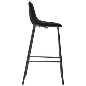 vidaXL 3-Piece Bar Set Fabric Black