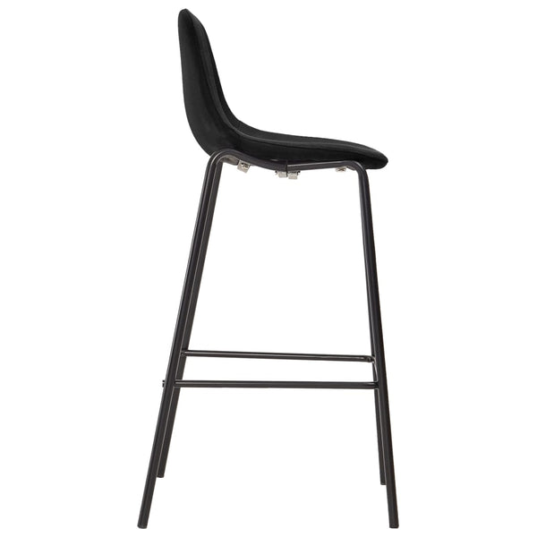 vidaXL 3-Piece Bar Set Fabric Black
