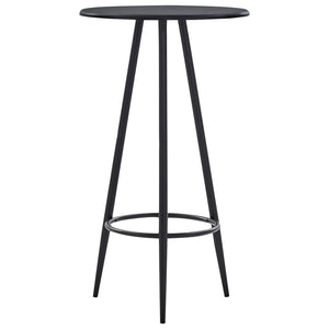 vidaXL 5-piece Bar Set Fabric Black