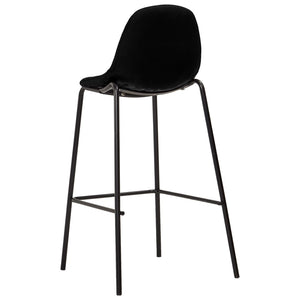 vidaXL 5-piece Bar Set Fabric Black
