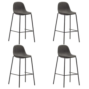 vidaXL 5-Piece Bar Set Fabric Dark Grey