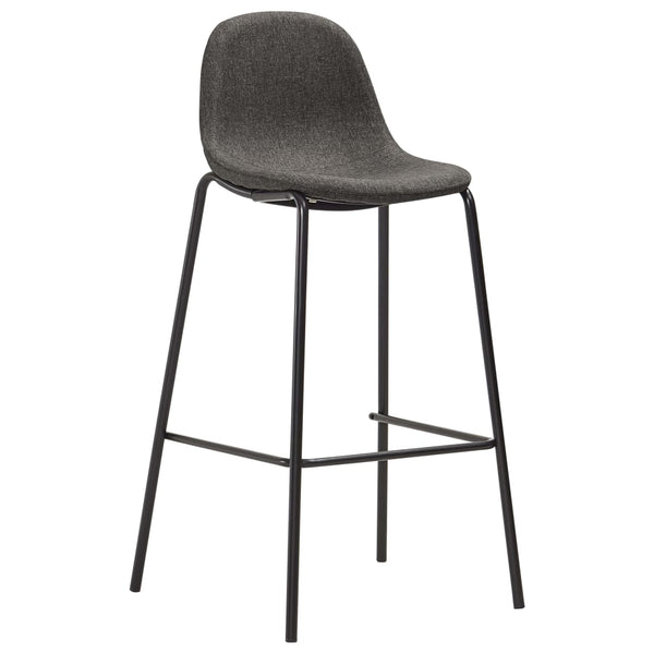 vidaXL 5-Piece Bar Set Fabric Dark Grey