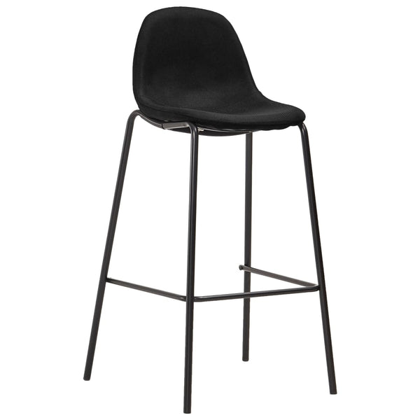 vidaXL 5-piece Bar Set Fabric Black