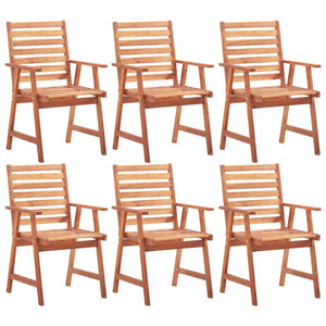 vidaXL Garden Chairs 6 pcs Solid Acacia Wood