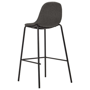 vidaXL 5-Piece Bar Set Fabric Dark Grey
