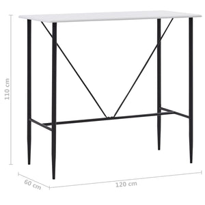 vidaXL 5-Piece Bar Set Fabric Dark Grey