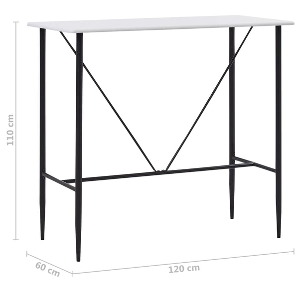 vidaXL 5-Piece Bar Set Fabric Dark Grey