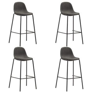 vidaXL 5-Piece Bar Set Fabric Dark Grey