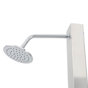 vidaXL Garden Shower with WPC Stainless Steel Base