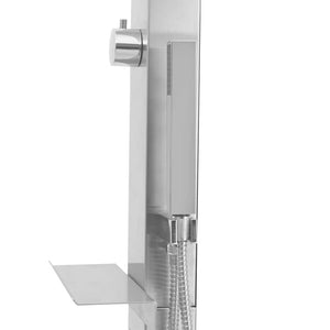 vidaXL Garden Shower with WPC Stainless Steel Base
