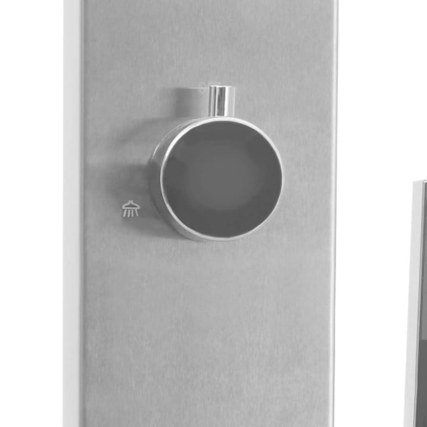 vidaXL Garden Shower with WPC Stainless Steel Base