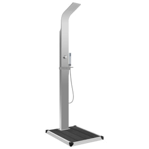 vidaXL Garden Shower with WPC Stainless Steel Base