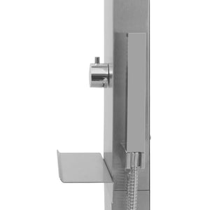 vidaXL Garden Shower with WPC Stainless Steel Base