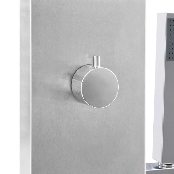 vidaXL Garden Shower with WPC Stainless Steel Base