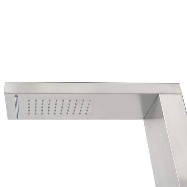 vidaXL Garden Shower with WPC Stainless Steel Base