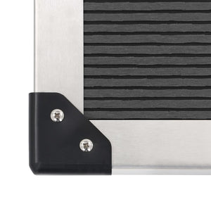 vidaXL Garden Shower with WPC Stainless Steel Base