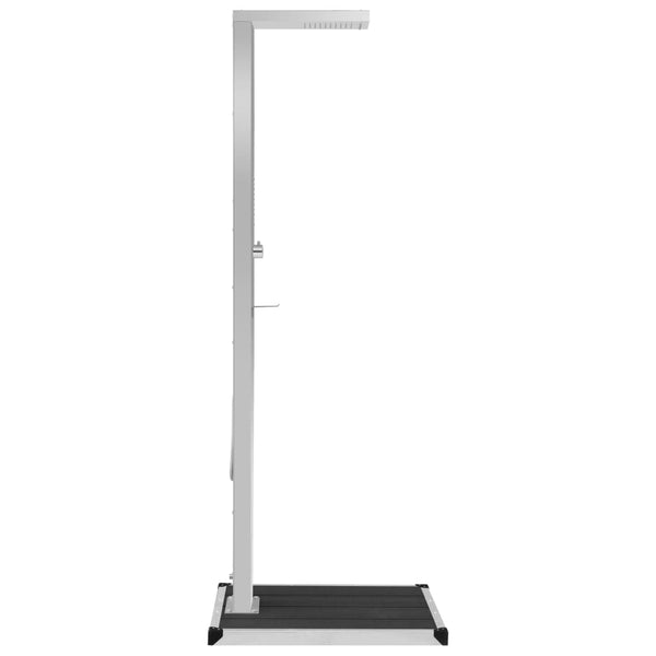 vidaXL Garden Shower with WPC Stainless Steel Base