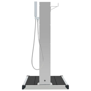 vidaXL Garden Shower with WPC Stainless Steel Base