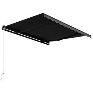 vidaXL Retractable Awning Manual 300 x 250 cm Anthracite