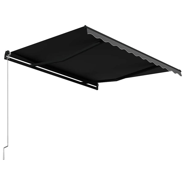 vidaXL Retractable Awning Manual 350 x 250 cm Anthracite