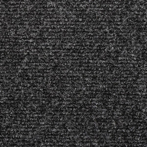vidaXL Self-Adhesive Stair Mats 15 pcs. 65x21x4 cm Dark Grey Rectangular Edge