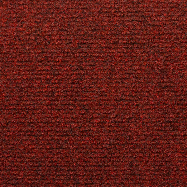 vidaXL Self-Adhesive Stair Mats 15 pcs. 65x21x4 cm Burgundy Rectangular Edge