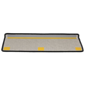 vidaXL Stair Mats 15 pcs. 65x21x4 cm Anthracite Rectangular Edge