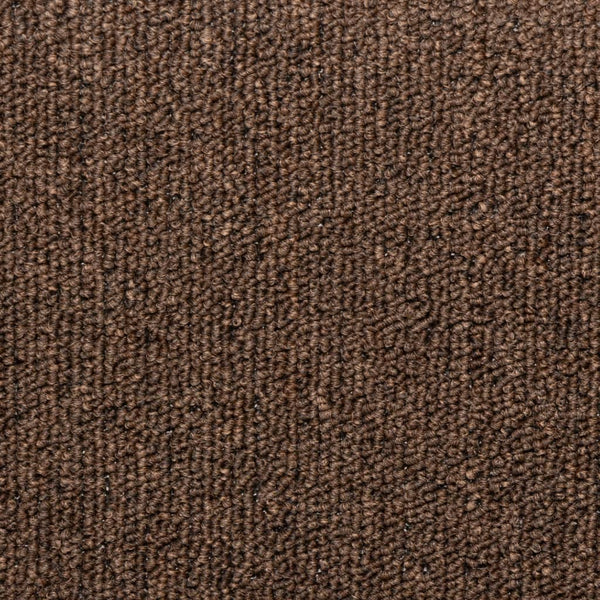 vidaXL Stair Mats 15 pcs. 65x21x4 cm Brown Rectangular Edge